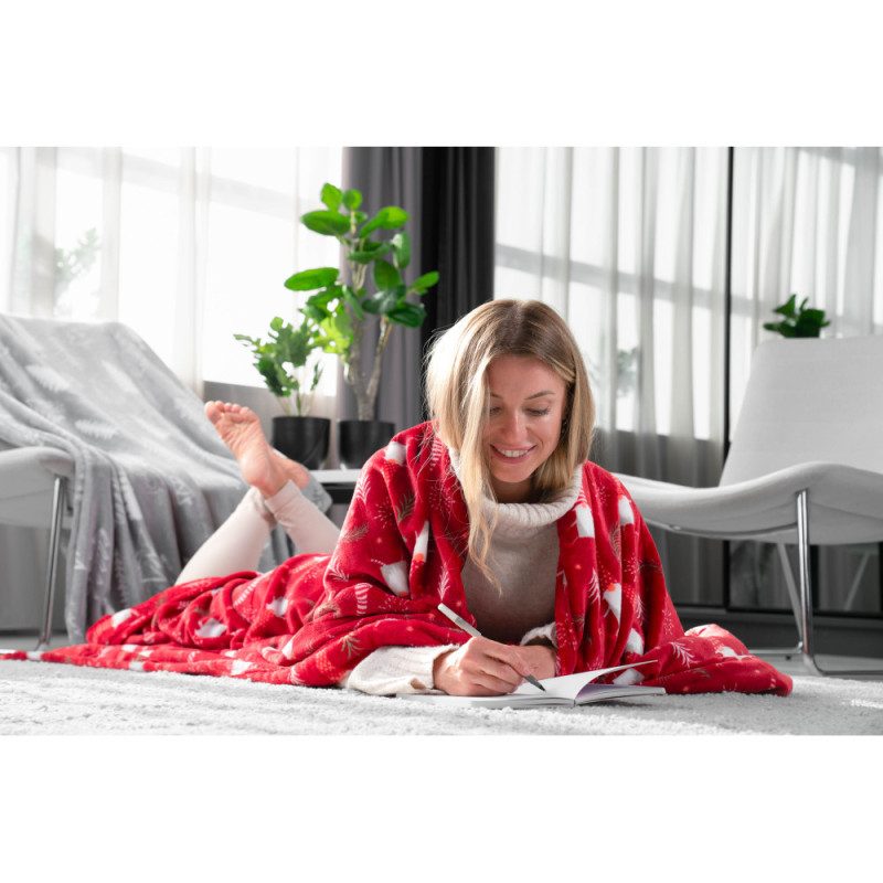 ARDESTO Flannel blanket, 160x200 cm, dancing gnomes, 100% polyester (ART0111PB)