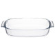 ARDESTO Baking pan Black Mars, 34х22х6cm, borosilicate glass, rectangular, transparent (AR2402BG)