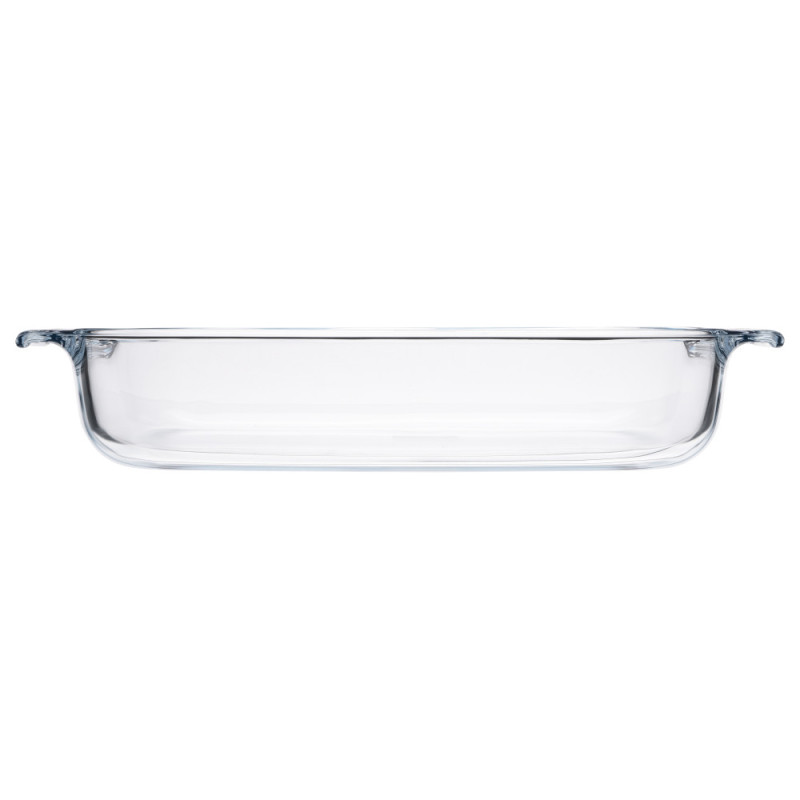 ARDESTO Baking pan Black Mars, 34х22х6cm, borosilicate glass, rectangular, transparent (AR2402BG)