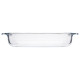 ARDESTO Baking pan Black Mars, 34х22х6cm, borosilicate glass, rectangular, transparent (AR2402BG)
