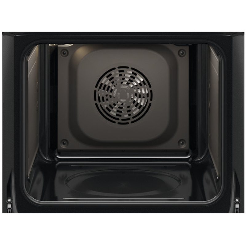 Electrolux Духовой шкаф электрический, 65л, А, пар, дисплей, конвекция, телескопические направляющие, черный (KODEF70BZ)