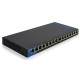 Linksys LGS116P Switch 8xGE PoE+, 8хGE, unmanaged (LGS116P-EU)
