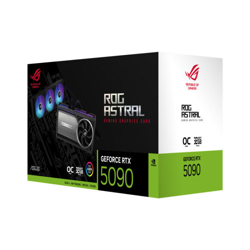 ASUS Видеокарта GeForce RTX 5090 32GB GDDR6 ROG-ASTRAL-LC-RTX5090-O32G-GAMING (90YV0LW2-M0NA00)