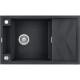 Deante Мойка кухонная Magnetic, гранит, прямоуг., с крылом, 820х500х219мм, чаша - 1, накладная, металлический графит (ZRM_G113)