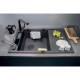 Deante Мойка кухонная Magnetic, гранит, прямоуг., с крылом, 820х500х219мм, чаша - 1, накладная, металлический графит (ZRM_G113)