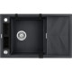 Deante Мойка кухонная Magnetic, гранит, прямоуг., с крылом, 820х500х219мм, чаша - 1, накладная, металлический графит (ZRM_G113)