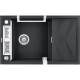 Deante Мойка кухонная Magnetic, гранит, прямоуг., с крылом, 820х500х219мм, чаша - 1, накладная, металлический графит (ZRM_G113)