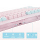 GravaStar Mechanical keyboard GravaStar Mercury K1 Lite 80keys, GravaStar x BSUN Grey, BT/WL/USB, Lumen Rose (GSK1LITE_PM_PNK)