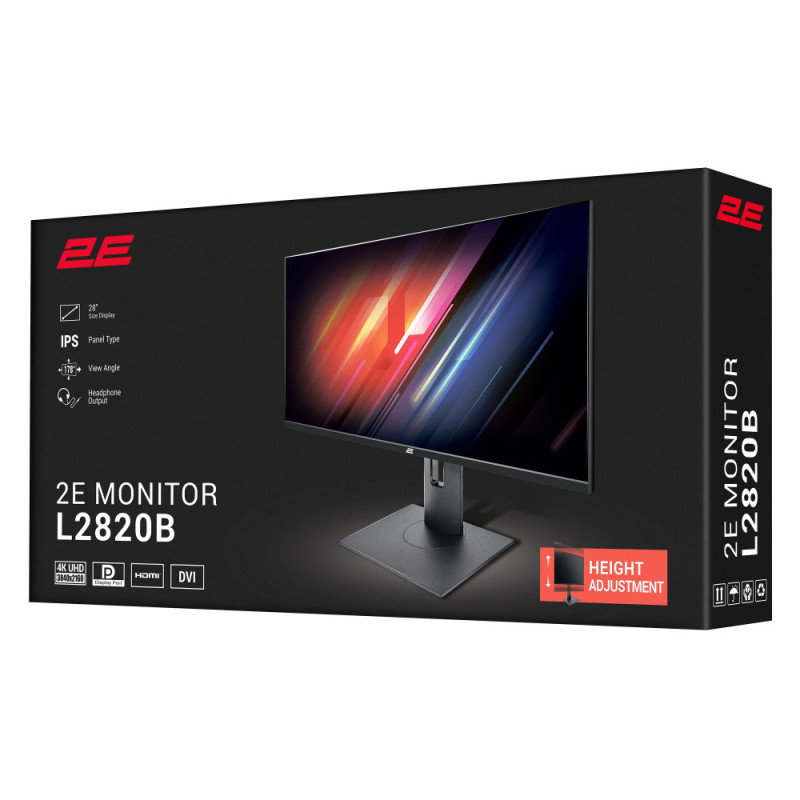 2E Monitor 28  L2820B 2xHDMI, DP, IPS, 84%NTSC, 3840x2160, FreeSync, Pivot