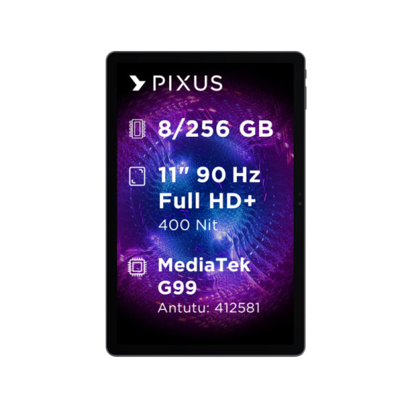 Планшет Pixus Titan 10.95" 8/256GB LTE, metal, graphite (4897058531763)