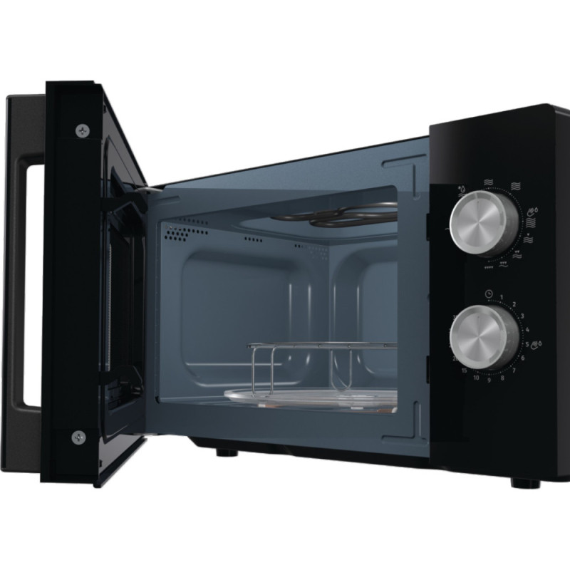 Gorenje Microwave oven, 20L, 800W, grill, black (MO20E2BH)
