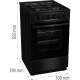 Gorenje Плита комби, 62л, 50x60см, дисплей, IconLed,эмалированные, черный (GK5C60BJ)