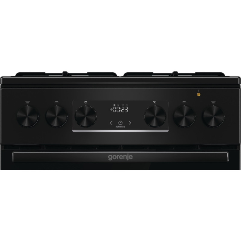 Gorenje Плита комби, 62л, 50x60см, дисплей, IconLed,эмалированные, черный (GK5C60BJ)