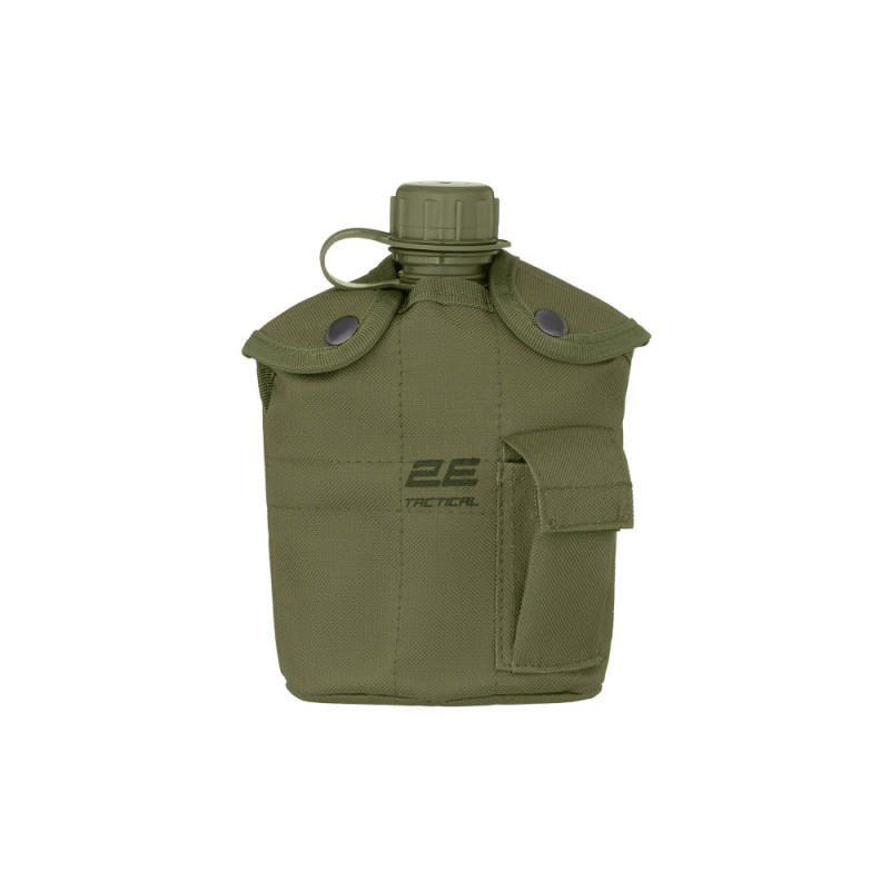 2E Tactical flask in a cover Flask WB01, 1l, with a mug for food, olive (2E-TACFWB01-ODGN)
