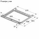 Siemens mounting kit, telescopic shelf, white (WZ27510)
