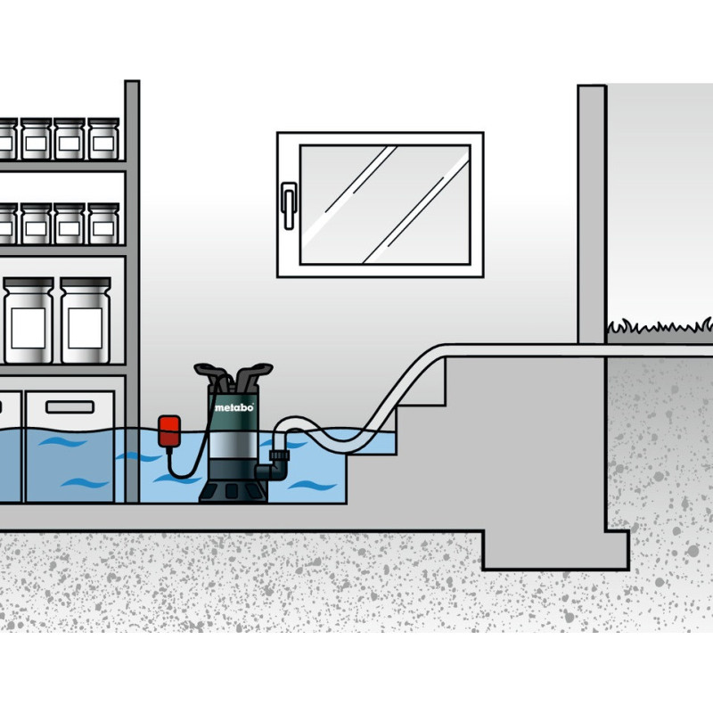 Metabo Submersible pump for clean water PS 15000 S, 850W, 15000l/h (0251500000)