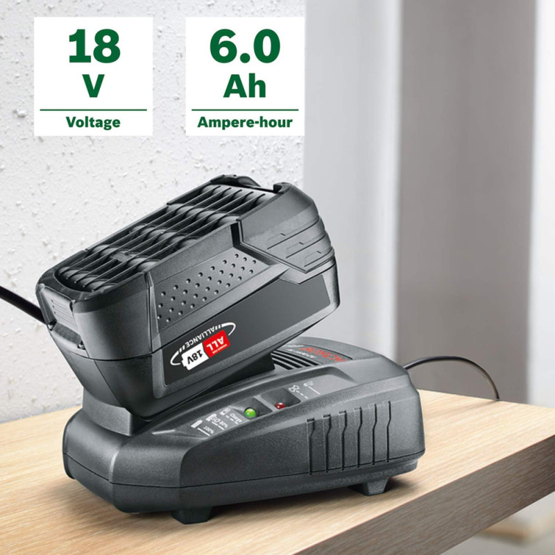 Bosch Акумулятор PBA, 18В, 6А·год, 0.7кг (1.600.A00.DD7)