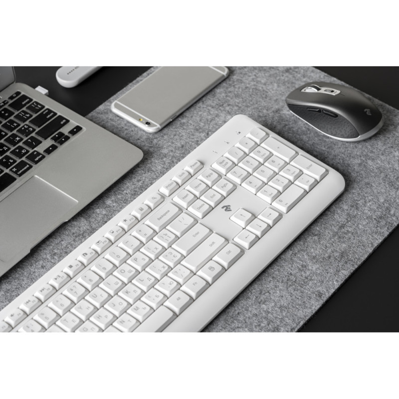 2E Keyboard KS220 WL White