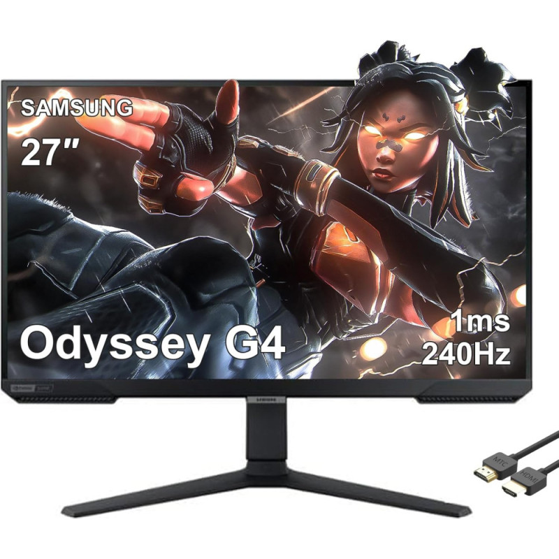 Samsung Монітор Samsung 27" Odyssey G4 S27BG400EI 2*HDMI, DP,, IPS, 240Hz, 1ms (LS27BG400EIXUA)