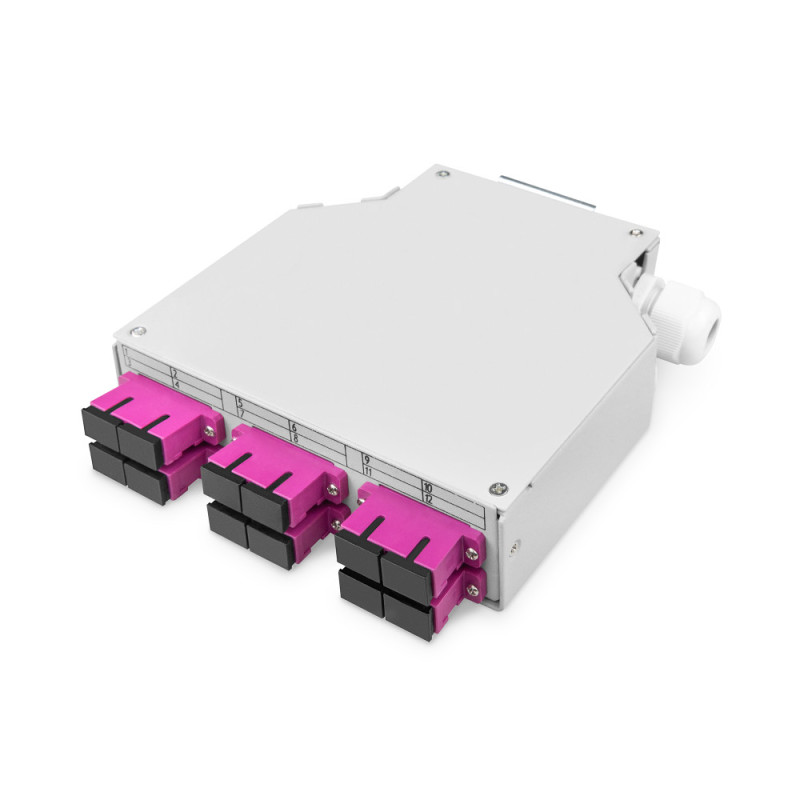Digitus Оптичний бокс DIGITUS DIN Rail, 6xSC DX, OM4, в комплекті (DN-963850-4)