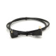 Кабель мультимедійний HDMI M to HDMI M 1.0m V1.4 90° corner black Merlion (YT-HDMI-1.0m/90°-90°)