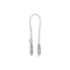 Дата кабель 6in1 inCharge XL 0.3m white Rolling Square (XLS02R)