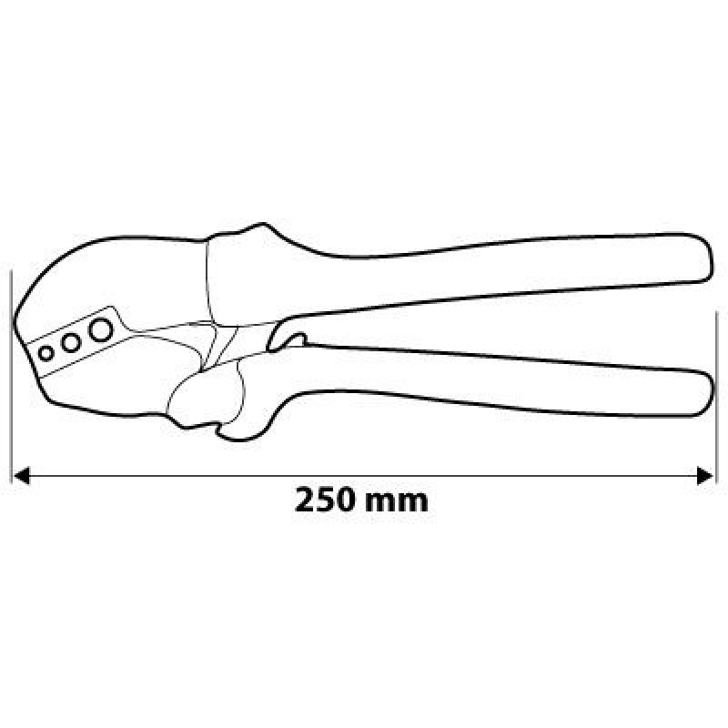 Neo Tools Crimping pliers, for crimping ferrules 0.25-6mm square, 250mm (01-503)