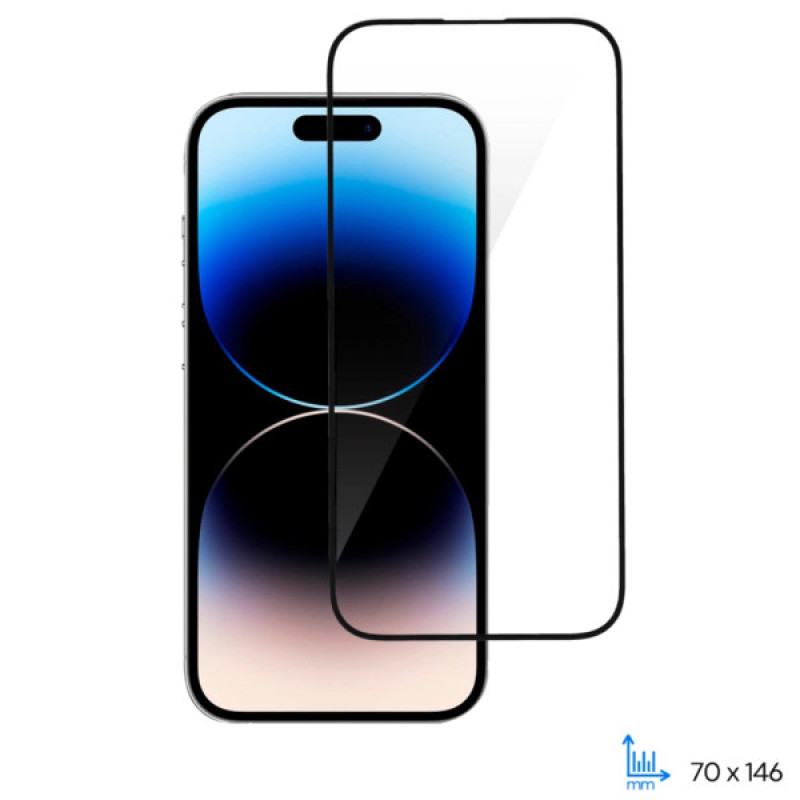 Стекло защитное 2E iPhone 14 Pro 2.5D FCFG black (2E-IP-14P-6.1-SMFCFG-BB)