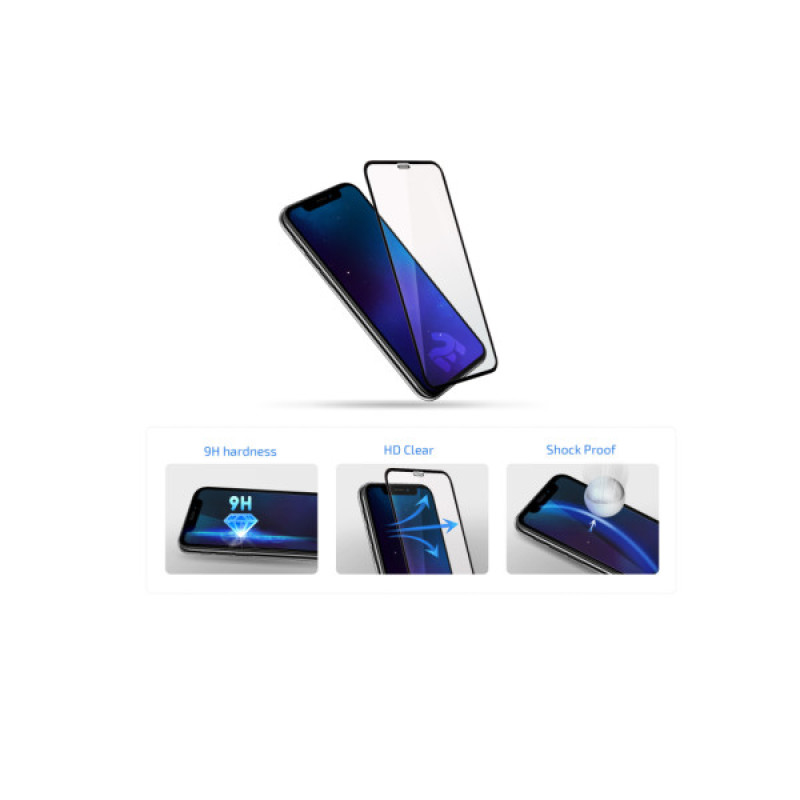 Стекло защитное 2E iPhone 14 Pro 2.5D FCFG black (2E-IP-14P-6.1-SMFCFG-BB)