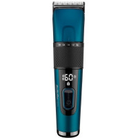 BaByliss Машинка для стриження, мережа+акум., вібраційний мотор, насадок-1, кейс, титан.напил., синій (E990E)