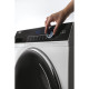 Haier Прально-сушильна машина фронтальна, 8(5)кг, 1400, A, 55см, дисплей, пара, інвертор, люк чорний, прямий привід, білий (HWD80-B14979)