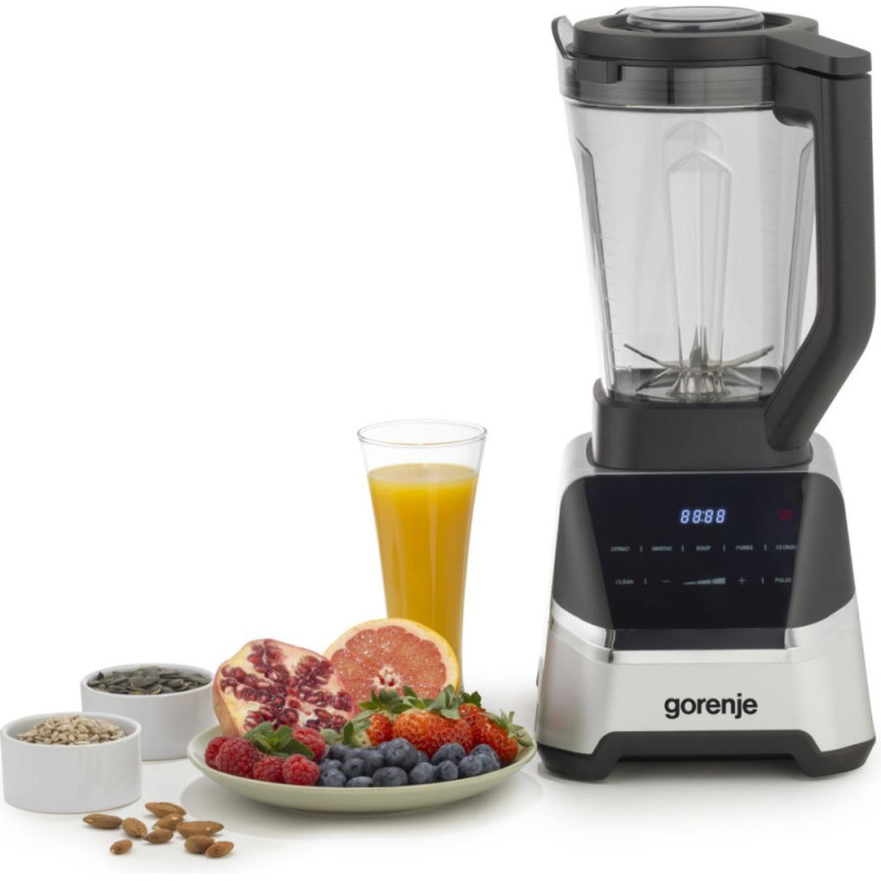 Gorenje Gorenje stationary blender 1500W, bowl-2000ml, displey, chopper, black-inox (BP1500DE)