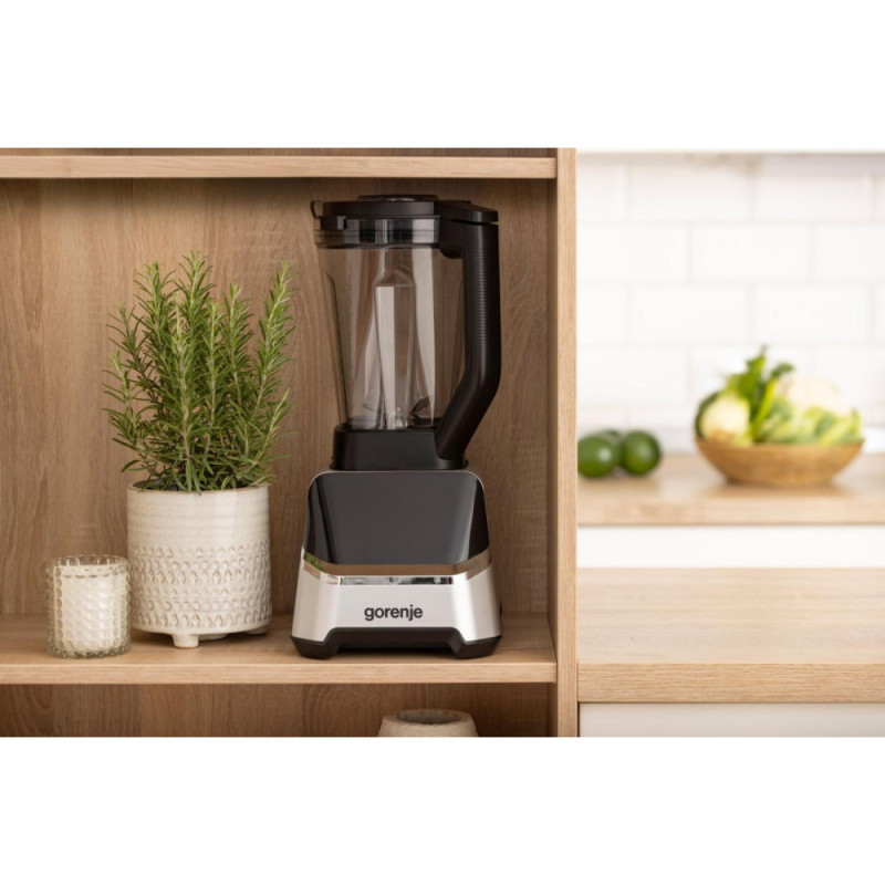 Gorenje Gorenje stationary blender 1500W, bowl-2000ml, displey, chopper, black-inox (BP1500DE)