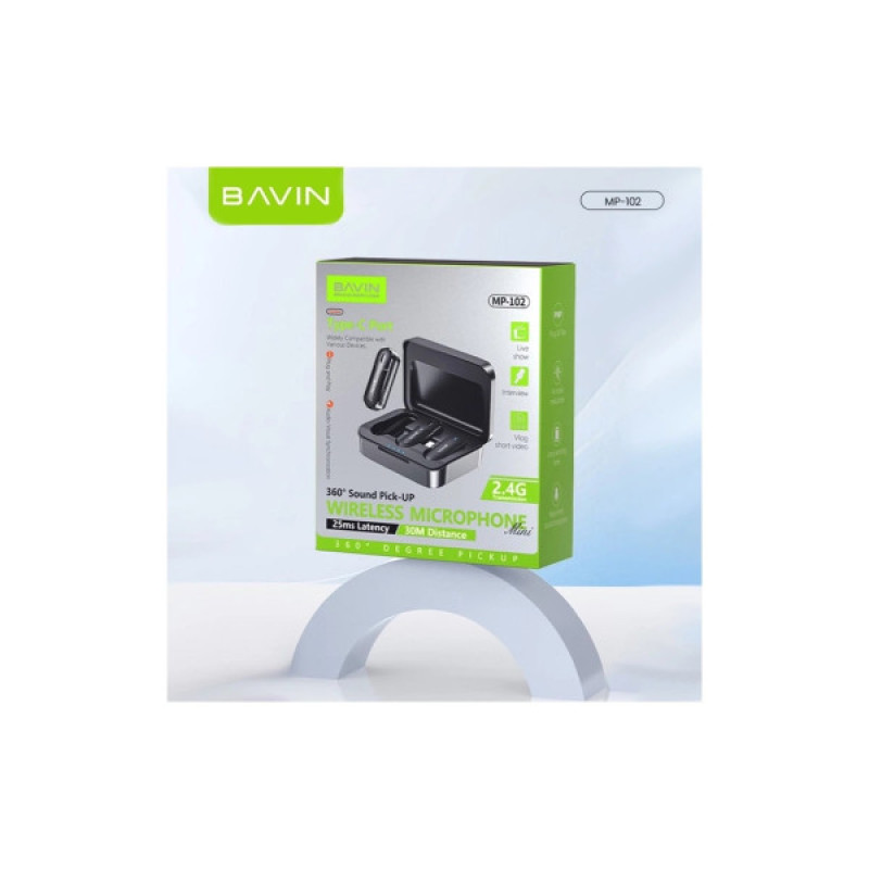Микрофон BAVIN MP-102 Type-C Black (MP-102 BK)