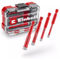 Einhell Свердло по кахелю та склу трубчате Einhell 5/6/8/10мм XS-Case набір 4шт 0.12кг (500404)