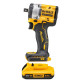 DeWALT XR Li-Ion 18V Cordless Impact Wrench, 2x2Ah Battery, 610 Nm, 2,500 rpm, 3,550 impacts/min, 1/2 , TSTAK Case, Weight: 1.1 kg (DCF921D2T)