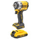 DeWALT XR Li-Ion 18V Cordless Impact Wrench, 2x2Ah Battery, 610 Nm, 2,500 rpm, 3,550 impacts/min, 1/2 , TSTAK Case, Weight: 1.1 kg (DCF921D2T)