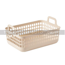 ARDESTO Кошик для зберігання Ardesto 33x22x16.3см, 7л, пластик PP, бежевий (ARHC2507BG)
