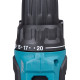 Makita Шурупокрут-дриль акумуляторний Makita DDF490WV 18В 2х2А·год 27·65Нм 0-500·0-1900об/хв кейс 1.4кг