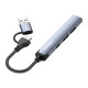 Концентратор ColorWay USB-A/USB-C 4-in-1 USB2.0х2/USB3.0/USB-C2.0 (CW-HUB06)