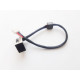 Разъем питания ноутбука с кабелем Dell PJ801 (7.4x5.0mm+center pin) 5-pin 15 см (A49124)