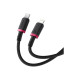 Дата кабель USB-C to Lightning 2.0m 20W red+black Baseus (P10377800U01-03)