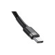 Дата кабель USB-C to USB-C 2.0m USB 3.1 3A grey-black Baseus (CATKLF-HG1)