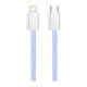 Дата кабель USB-C to Lightning 1.0m 27W purple ColorWay (CW-CBPDCL061-PU)
