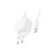 Зарядное устройство HOCO CS11A USB + cable USB to USB-C white (6942007603614)