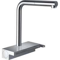 Hansgrohe sink tap Aquno Select M81, spout lenght - 210mm, swivel, pull-out, 1-handle, chrome (73836000)