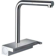Hansgrohe sink tap Aquno Select M81, spout lenght - 210mm, swivel, pull-out, 1-handle, chrome (73836000)