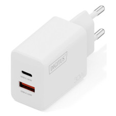 Зарядний пристрій Digitus 1xUSB-C + 1xUSB 30W GaN (DA-10301)