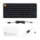 Keychron Mechanical keyboard J1 82Key, K pro Brown, WL/BT/USB-A, QMK, Hot-swap, EN/UKR, RGB, black (J1-H3-UA)