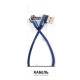 Дата кабель USB 2.0 AM to USB-C 0.25m 90° corner blue Dengos (NTK-TC-UG-SHRT-SET-BLUE)